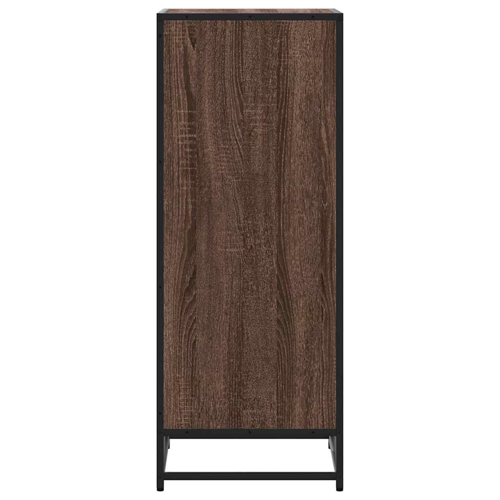 Stalak za cipele boja hrasta 48x38x97,5 cm konstruirano drvo