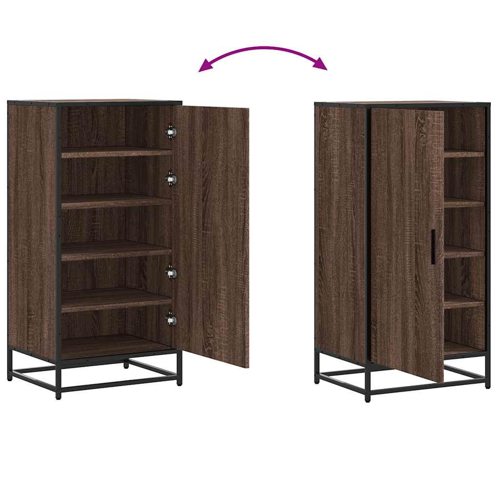 Stalak za cipele boja hrasta 48x38x97,5 cm konstruirano drvo