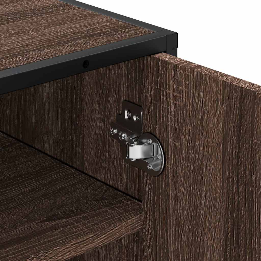 Stalak za cipele boja hrasta 48x38x97,5 cm konstruirano drvo
