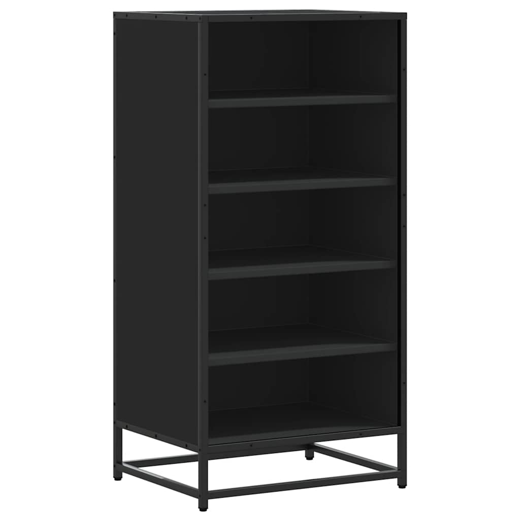 Stalak za cipele crni 48x38x97,5 cm izrađeno drvo