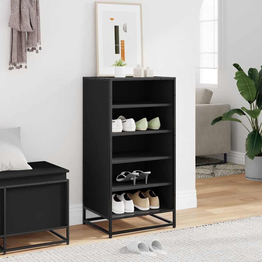 Stalak za cipele boja hrasta 48x38x97,5 cm konstruirano drvo