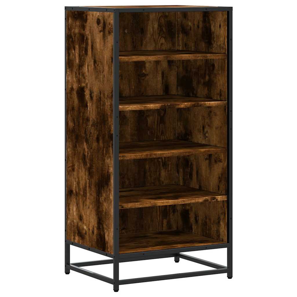 Stalak za cipele boja hrasta 48x38x97,5 cm konstruirano drvo