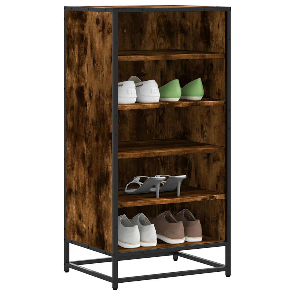 Stalak za cipele boja hrasta 48x38x97,5 cm konstruirano drvo