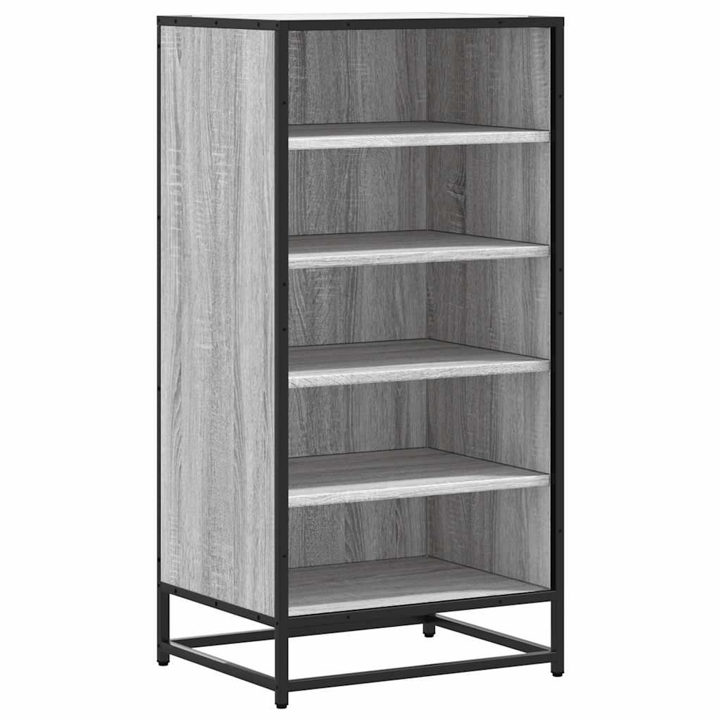 Stalak za cipele boja hrasta 48x38x97,5 cm konstruirano drvo