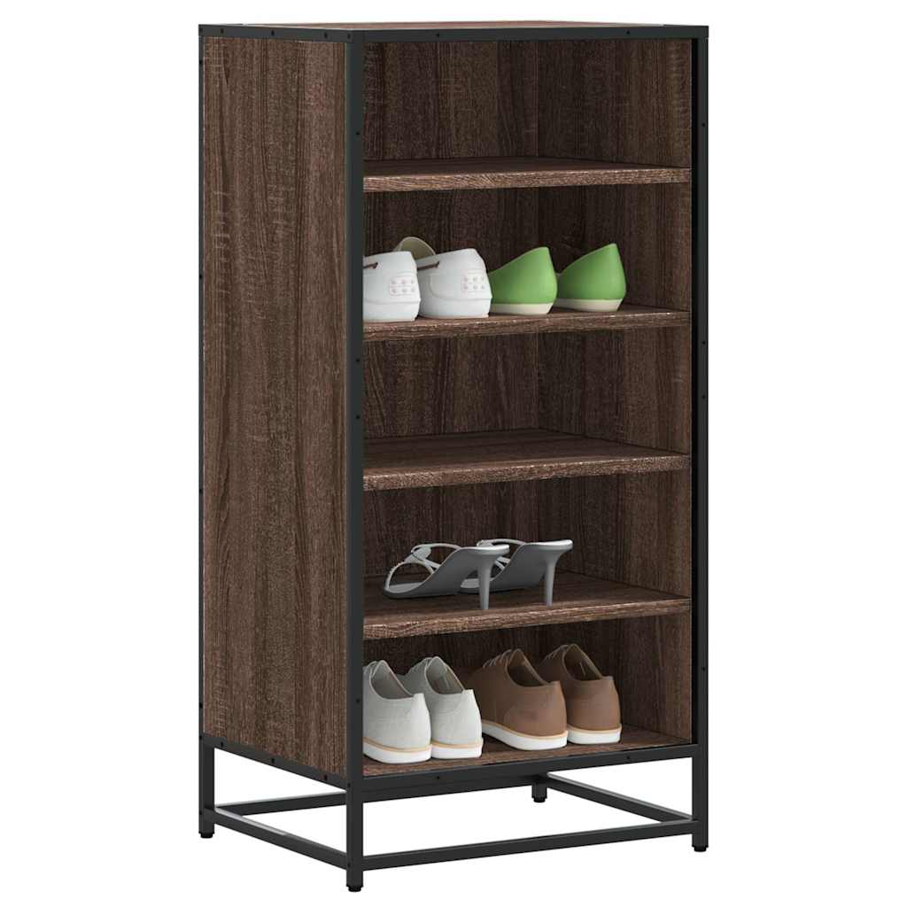 Stalak za cipele boja hrasta 48x38x97,5 cm konstruirano drvo