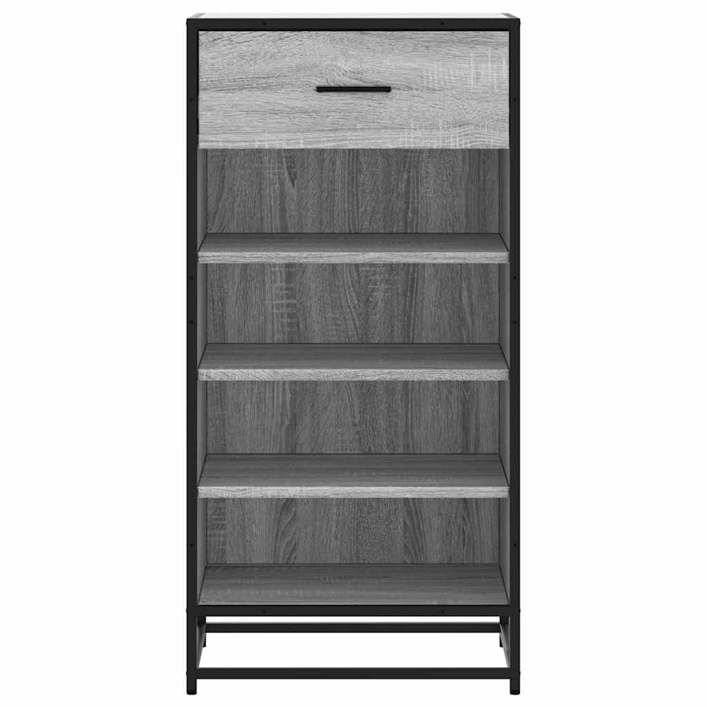 Stalak za cipele boja hrasta 48x38x97,5 cm konstruirano drvo