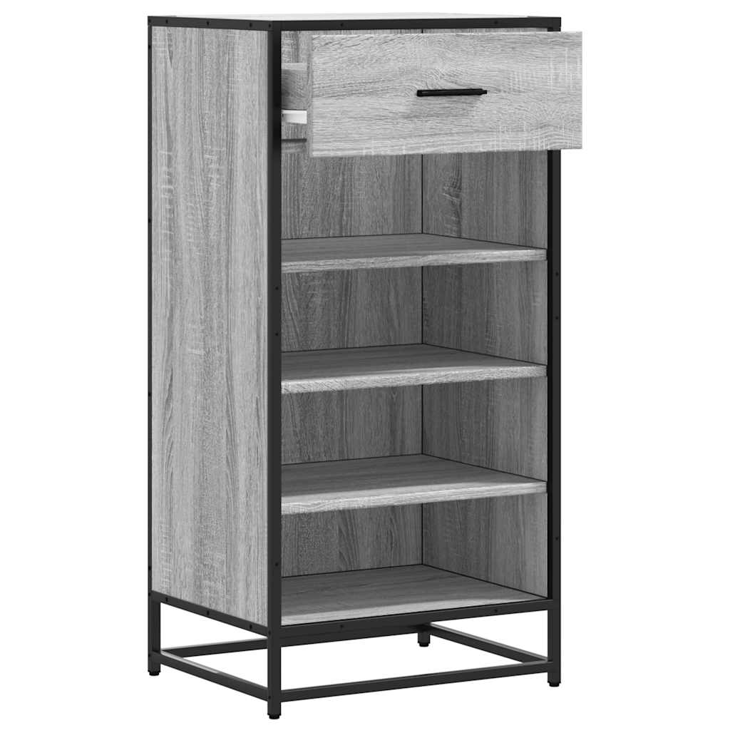 Stalak za cipele boja hrasta 48x38x97,5 cm konstruirano drvo