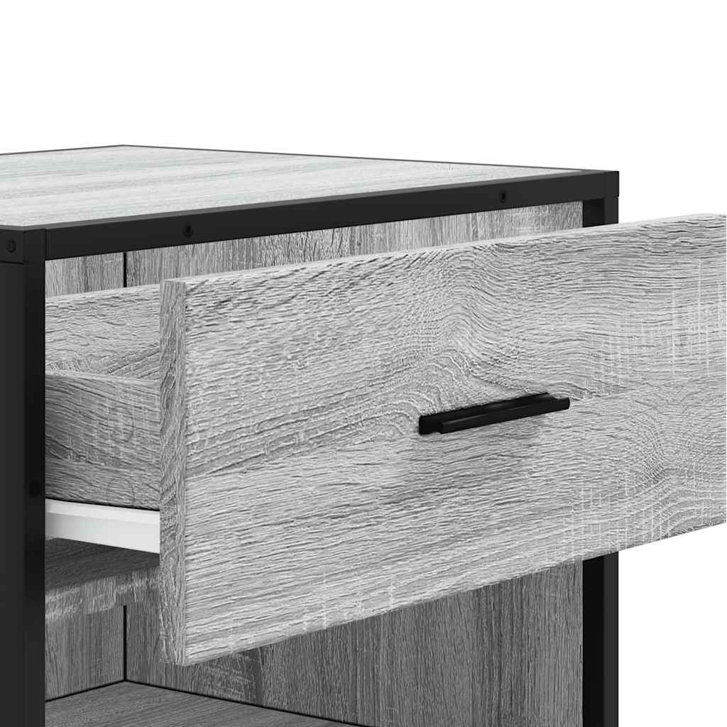 Stalak za cipele boja hrasta 48x38x97,5 cm konstruirano drvo