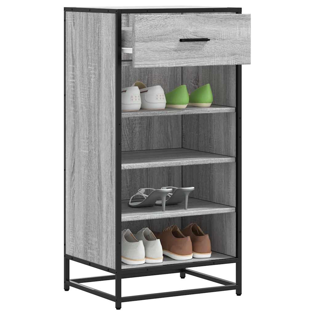 Stalak za cipele boja hrasta 48x38x97,5 cm konstruirano drvo