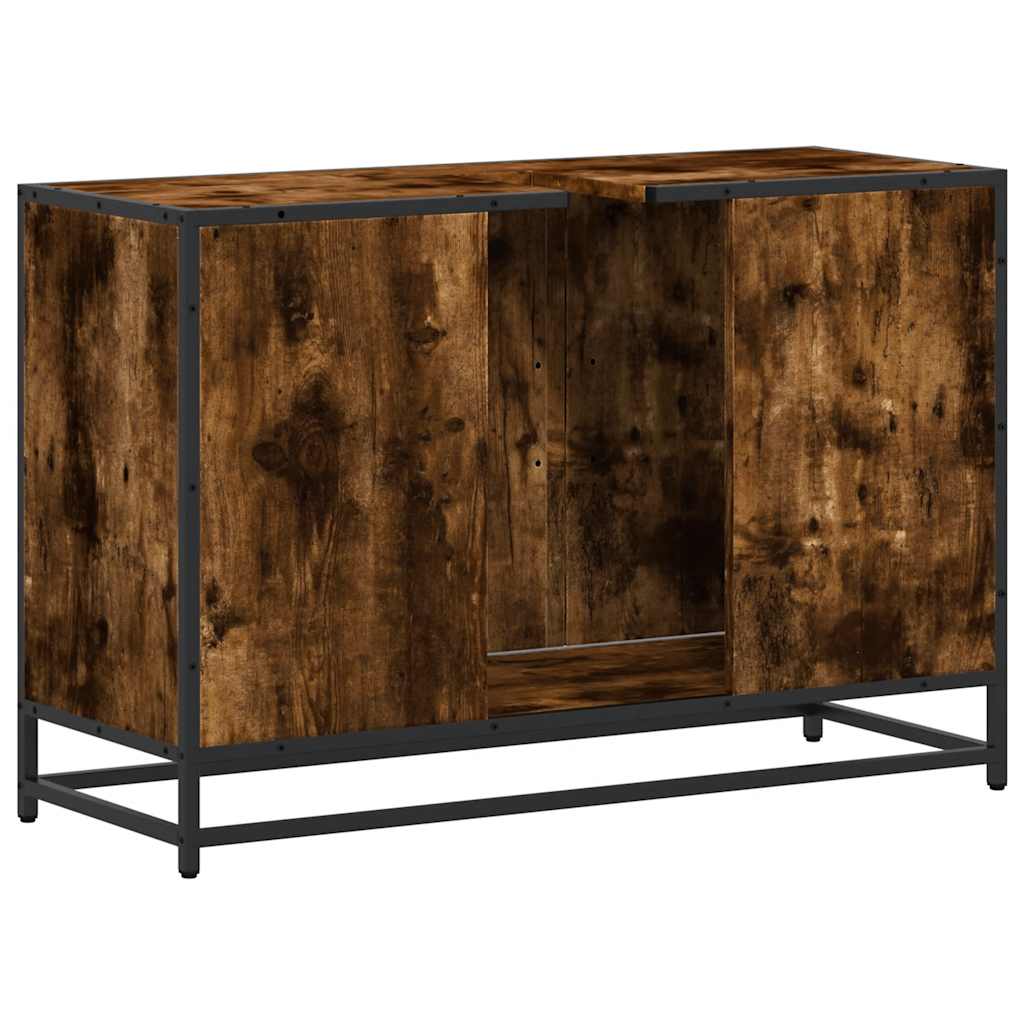 Kupaonski ormarić za umivaonik boja hrasta 90x33x60 cm drveni