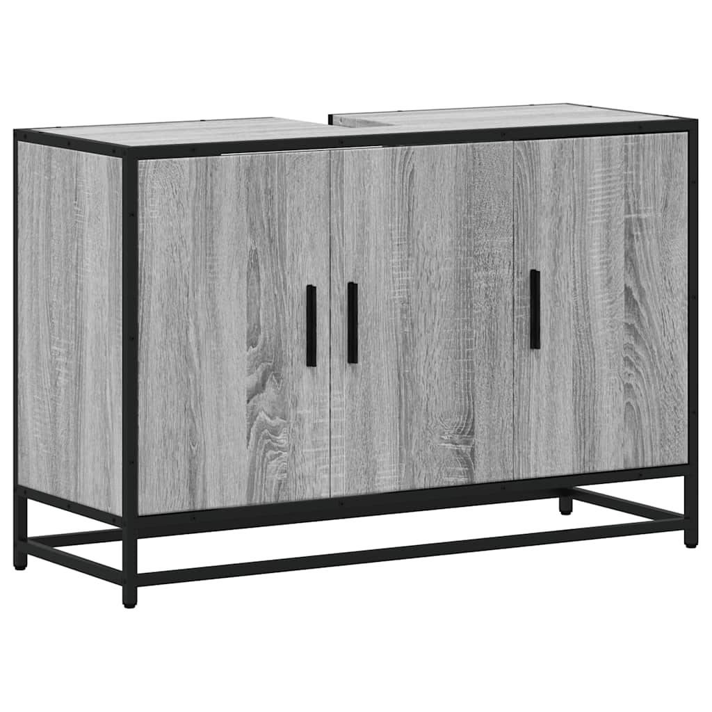 Kupaonski ormarić za umivaonik boja hrasta 90x33x60 cm drveni