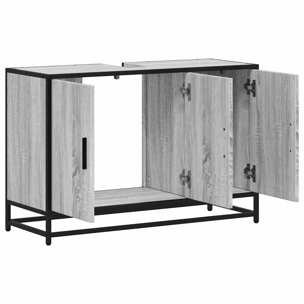 Kupaonski ormarić za umivaonik boja hrasta 90x33x60 cm drveni
