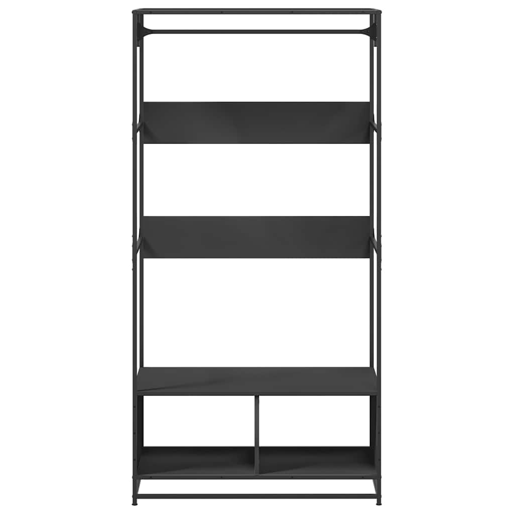 Ormar crni 90 x 50 x 180 cm od konstruiranog drva