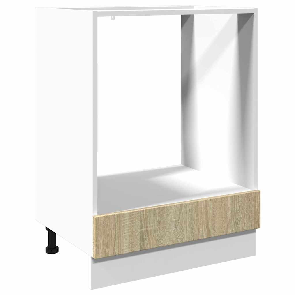Ormarić za pećnicu boja hrasta 60x46x81,5 cm konstruirano drvo