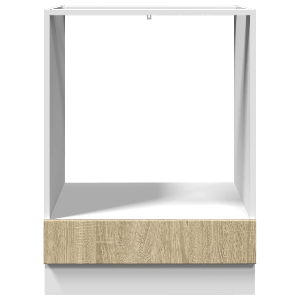 Ormarić za pećnicu boja hrasta 60x46x81,5 cm konstruirano drvo