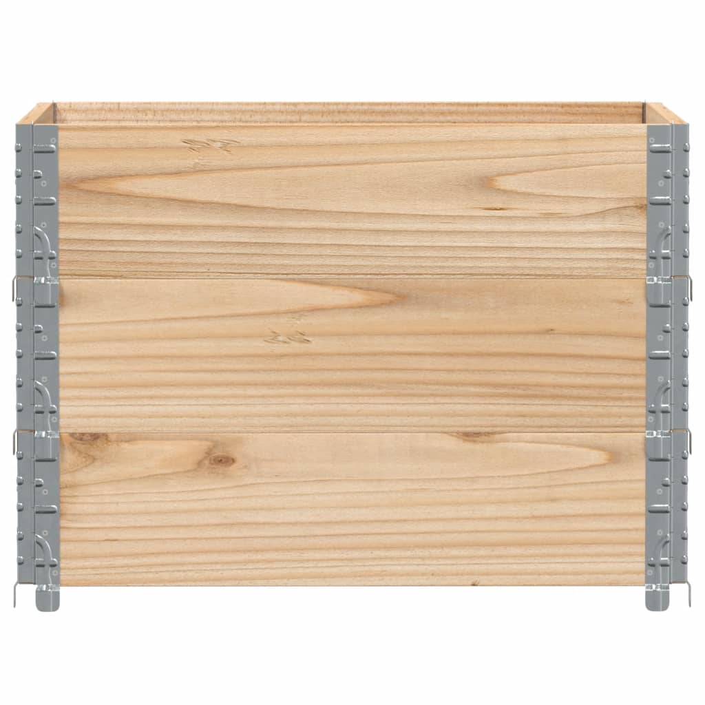 Okviri za palete 3 kom 80 x 60 cm od masivne borovine