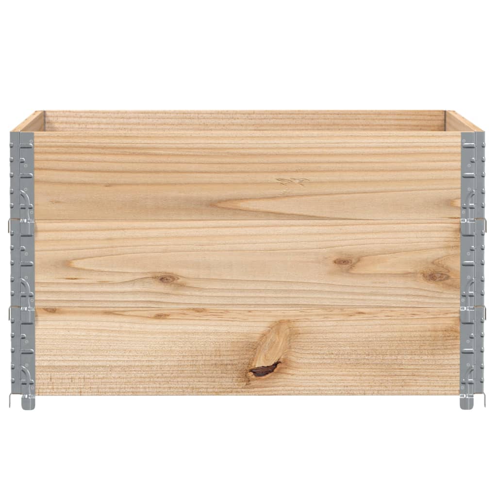 Okviri za palete 3 kom 100x100 cm od masivne borovine