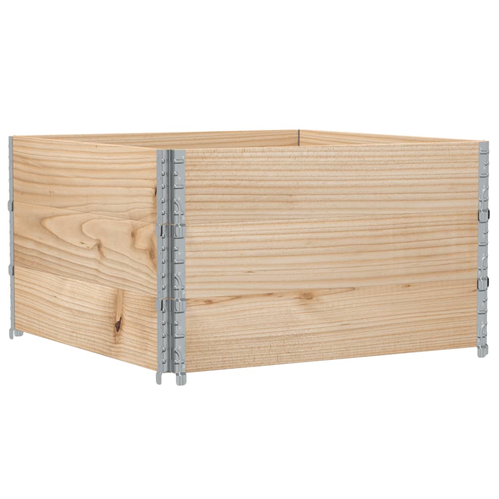Okviri za palete 3 kom 100x100 cm od masivne borovine