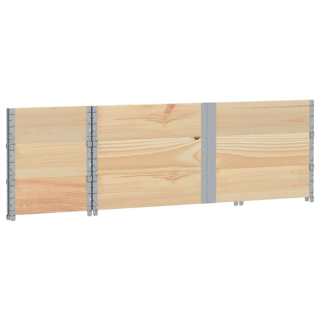 Okviri za palete 3 kom 150x50 cm od masivne borovine