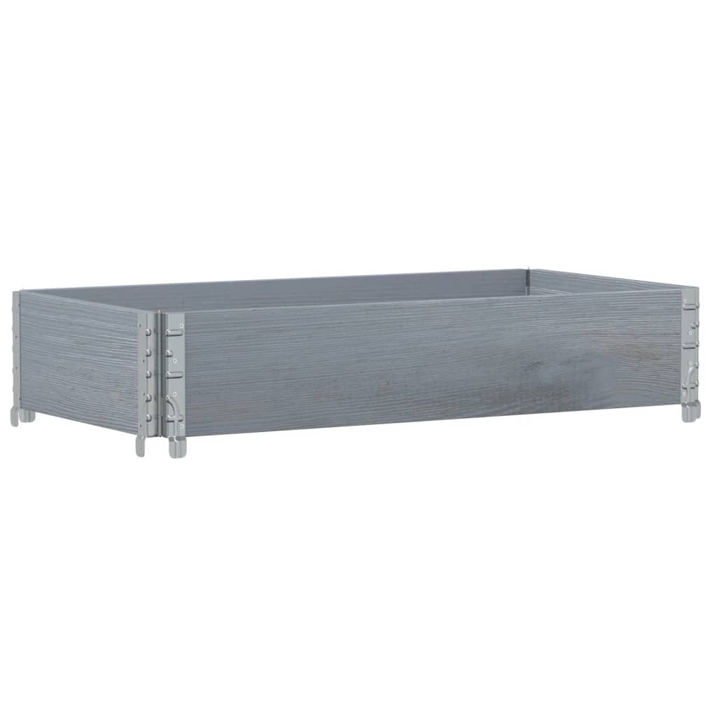 Vrtna sadilica siva 100x50 cm od masivne borovine