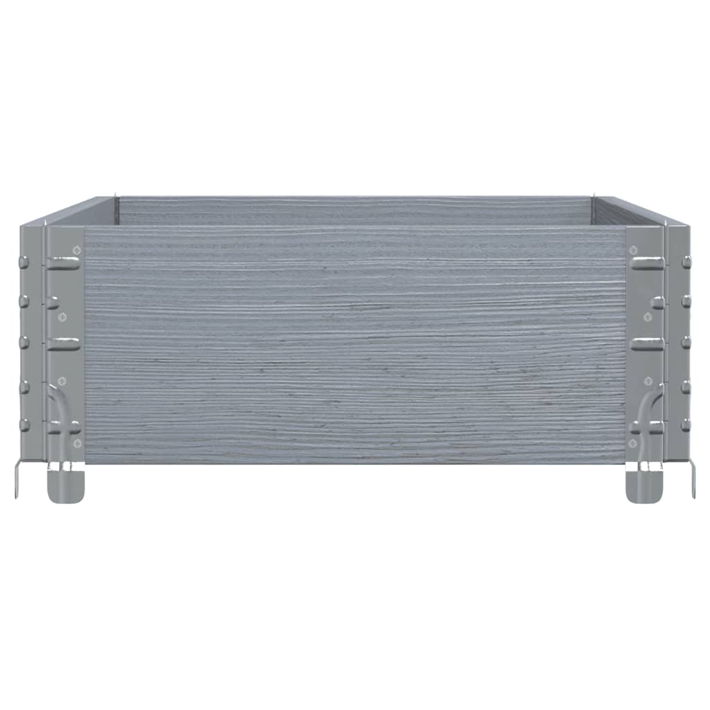Vrtna sadilica siva 100x50 cm od masivne borovine