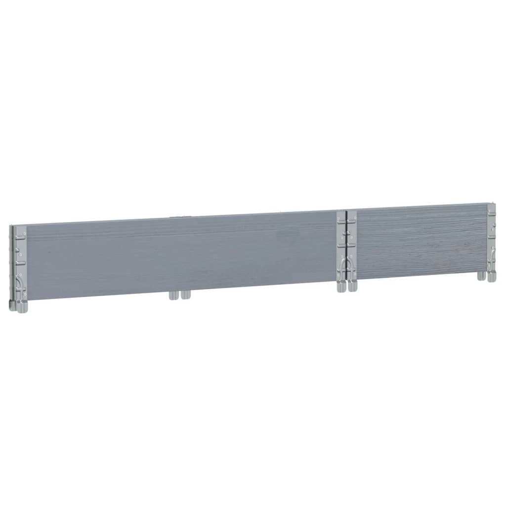 Vrtna sadilica siva 100x50 cm od masivne borovine