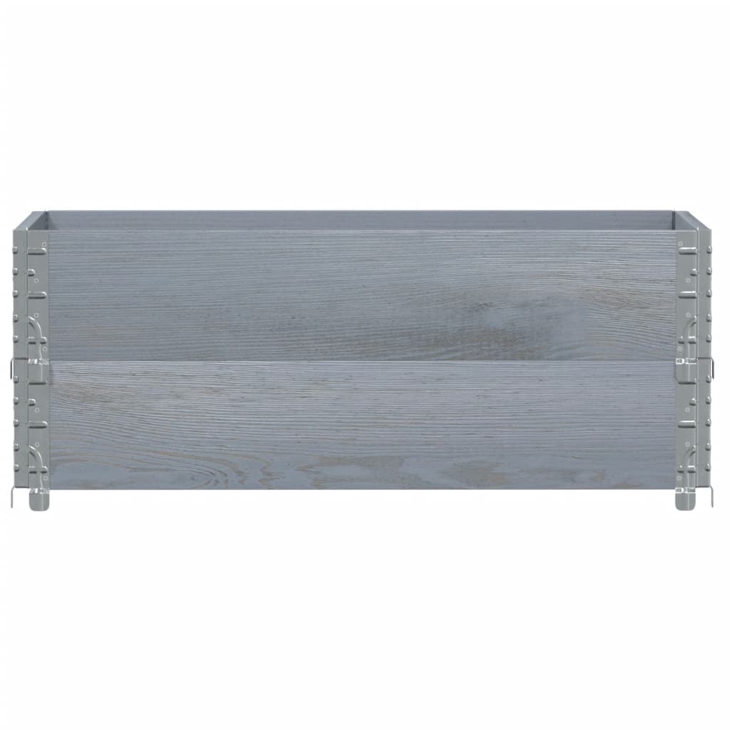 Vrtna sadilica siva 100x50 cm od masivne borovine