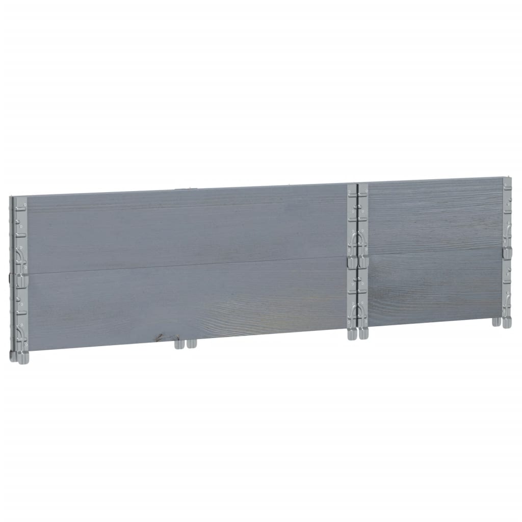 Vrtna sadilica siva 100x50 cm od masivne borovine