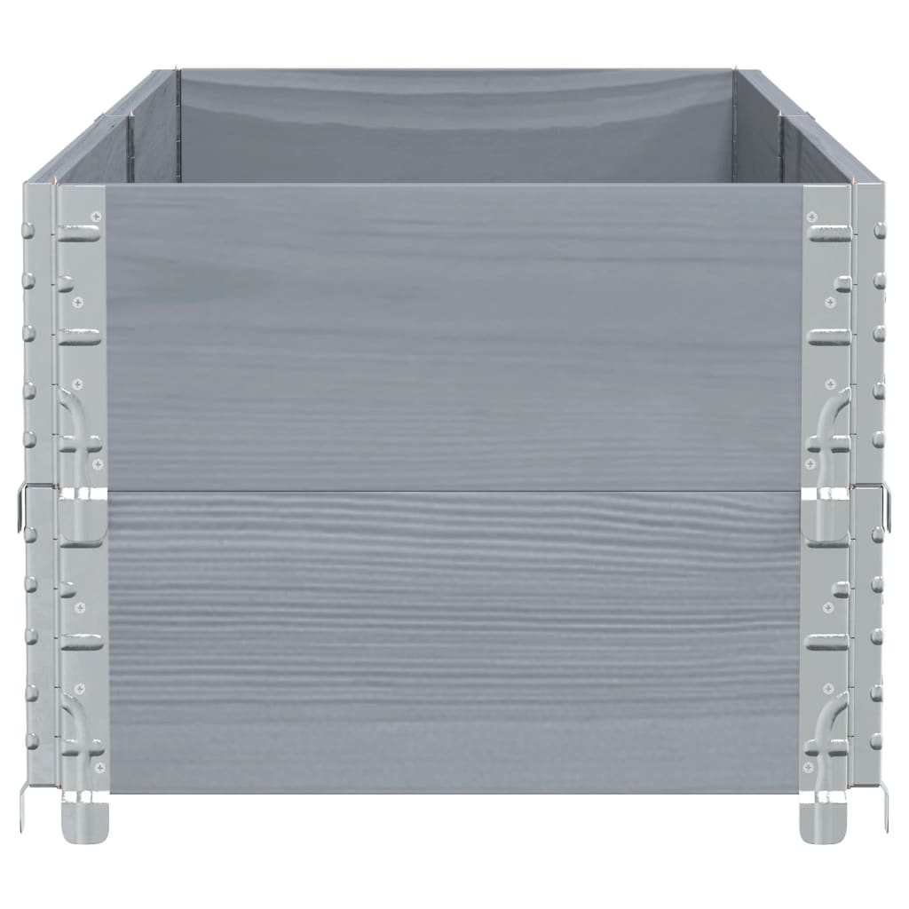 Vrtna sadilica siva 150x50 cm od masivne borovine