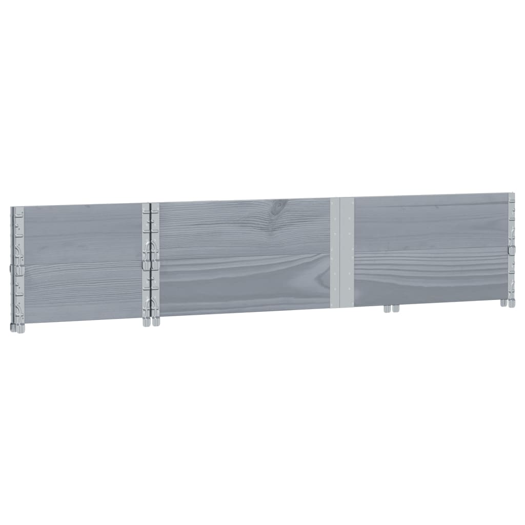Vrtna sadilica siva 150x50 cm od masivne borovine