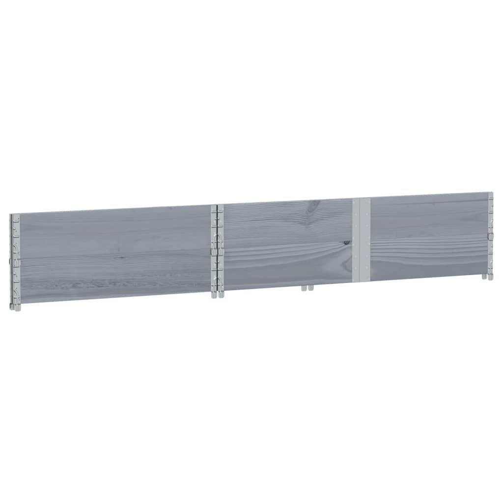 Vrtna sadilica siva 150x100 cm od masivne borovine