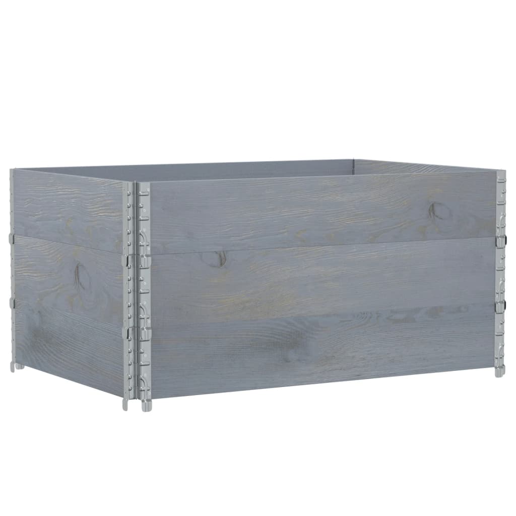 Vrtni sadilica siva 120 x 80 cm od masivne borovine