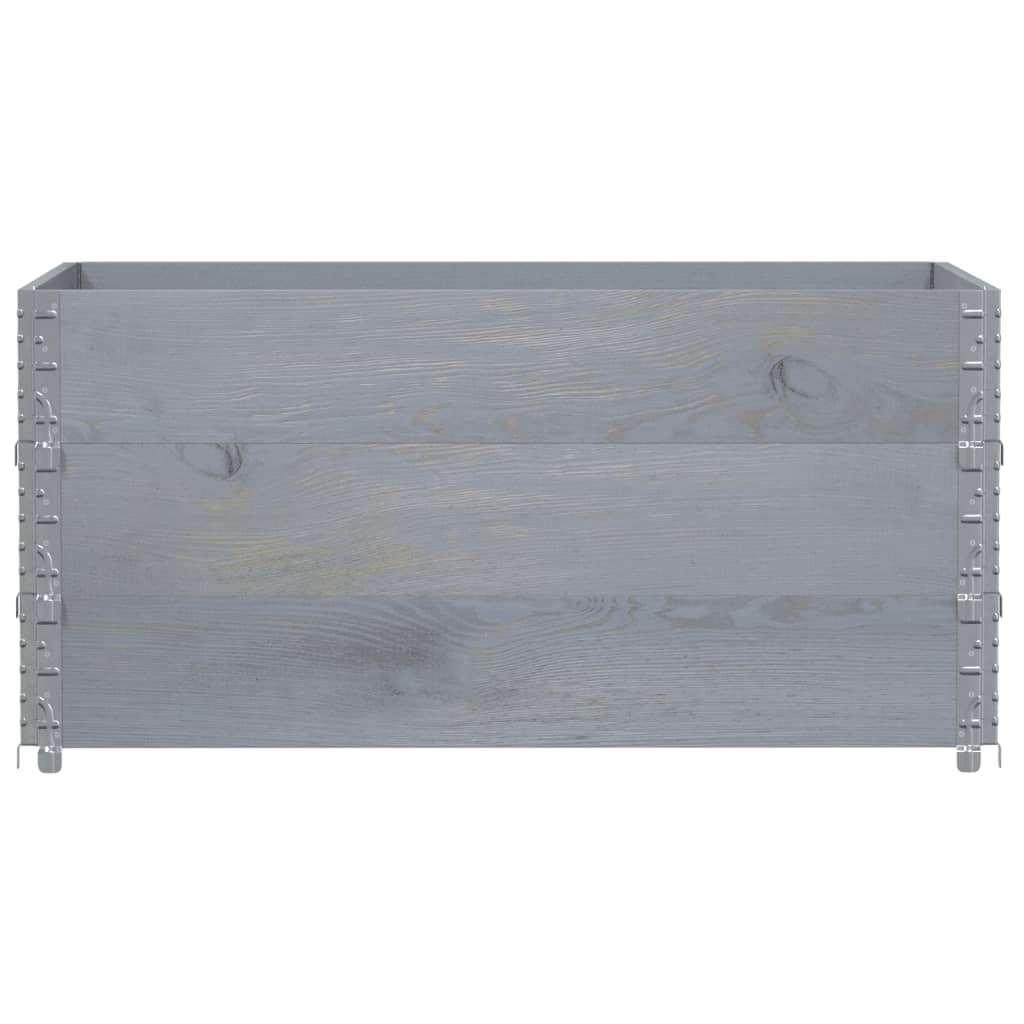 Vrtni sadilica siva 120 x 80 cm od masivne borovine