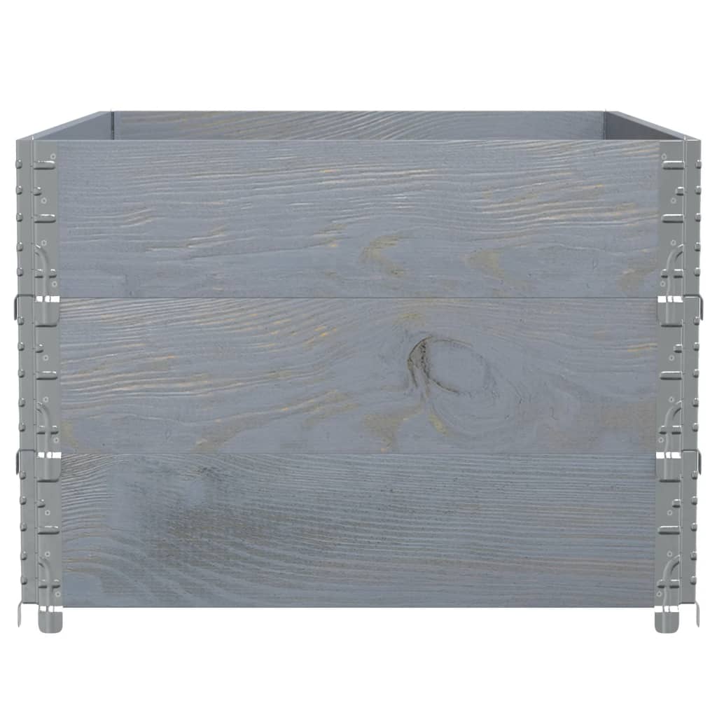 Vrtni sadilica siva 120 x 80 cm od masivne borovine