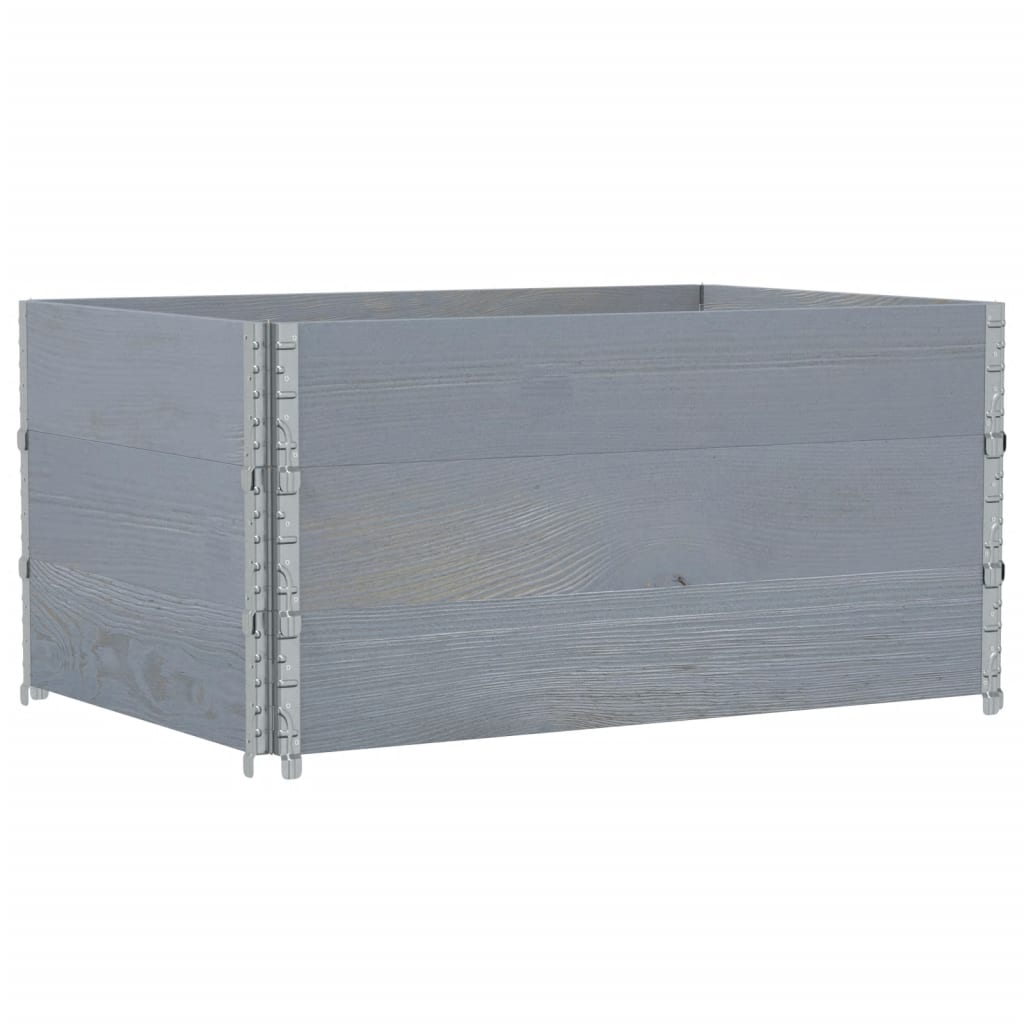 Vrtni sadilica siva 120 x 80 cm od masivne borovine