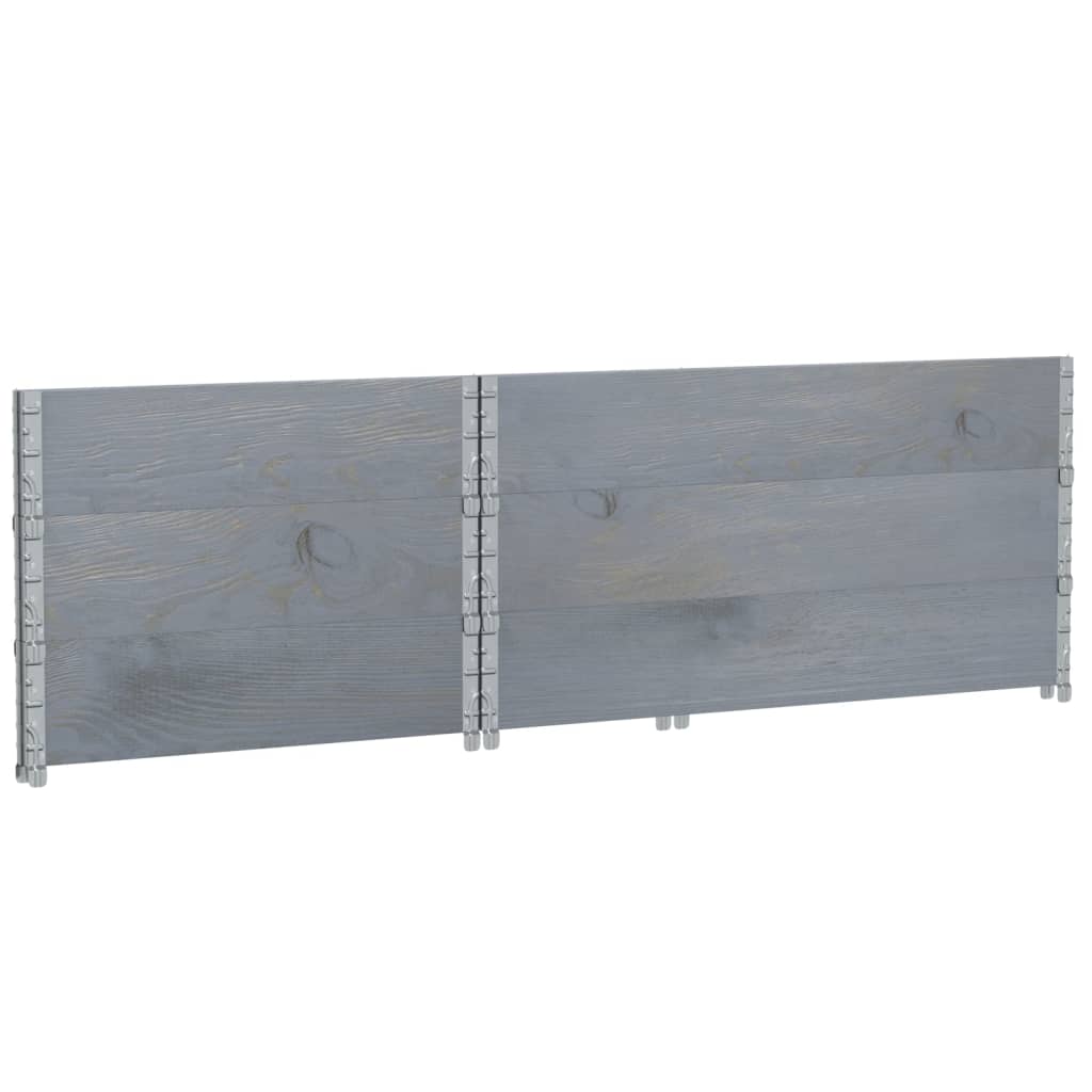 Vrtni sadilica siva 120 x 80 cm od masivne borovine