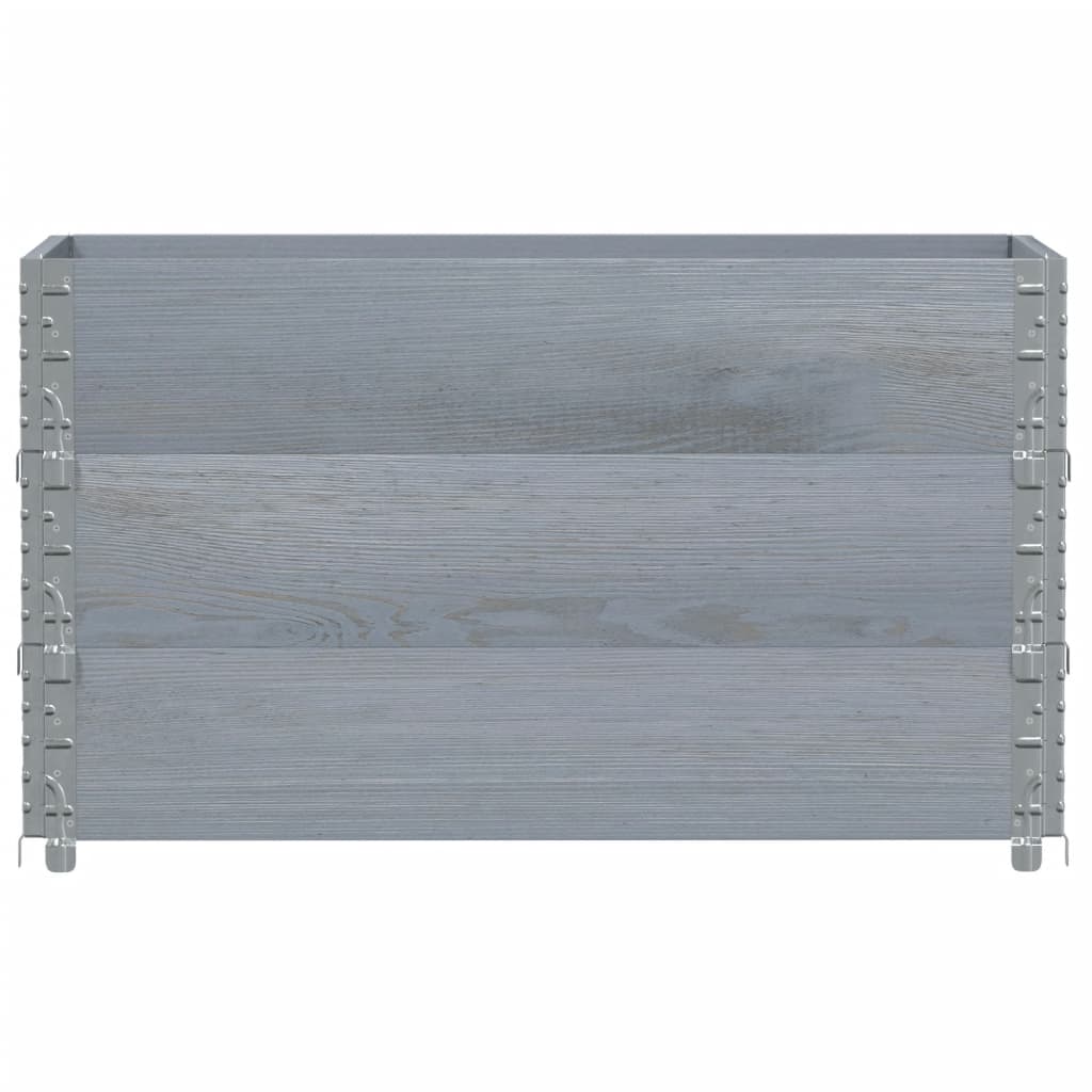 Vrtna sadilica siva 100x50 cm od masivne borovine