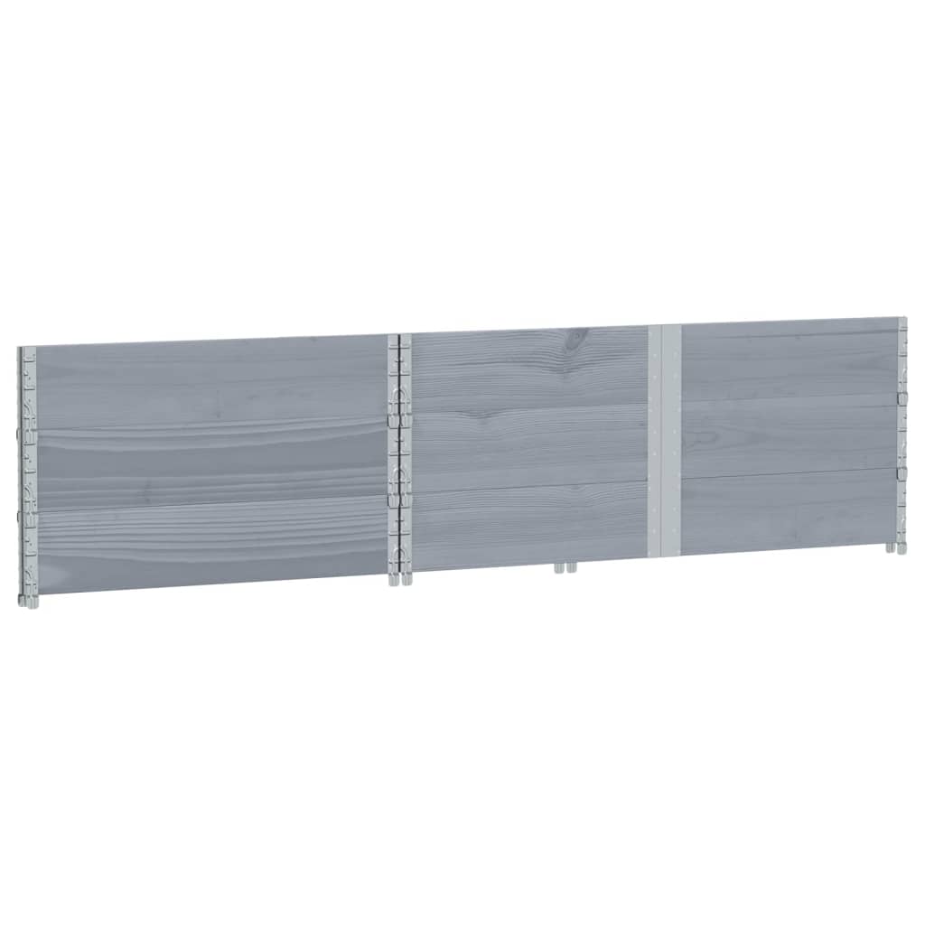 Vrtna sadilica siva 150x100 cm od masivne borovine