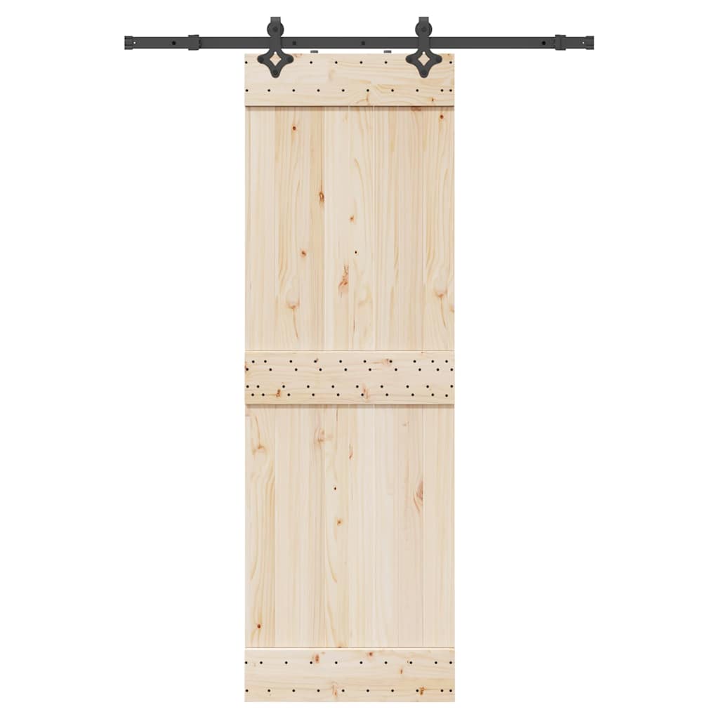 Pribor za klizna vrata 152,5 cm čelični crni