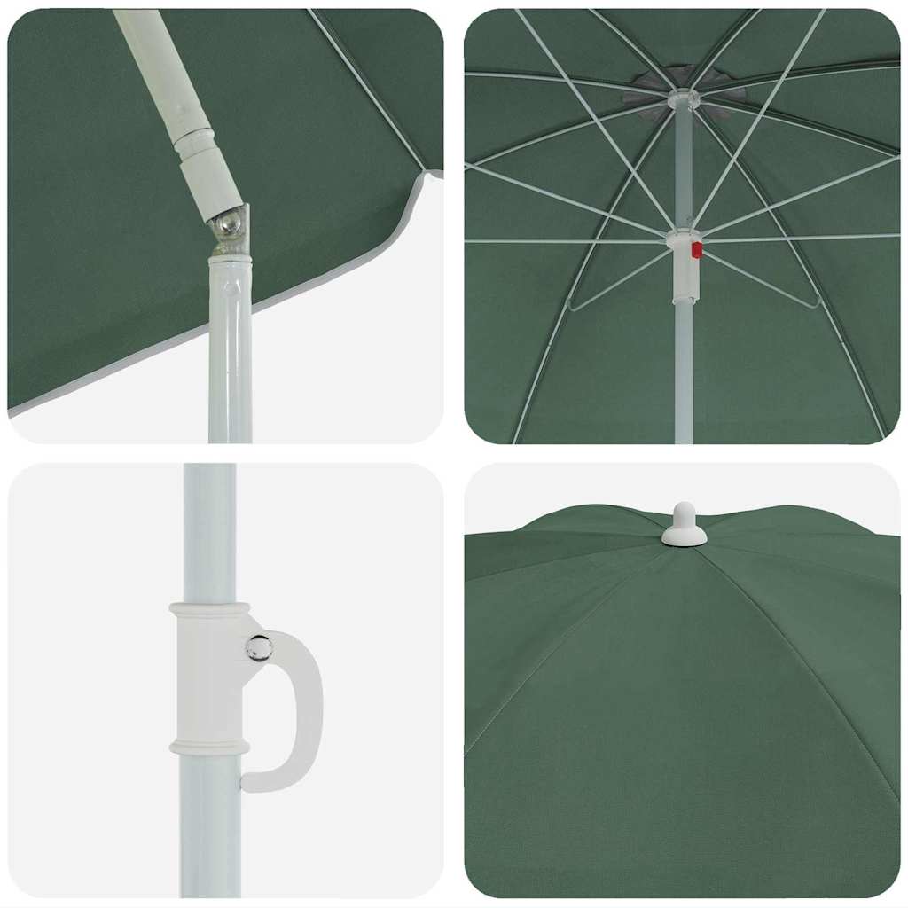 Suncobran Zelena 161 x 161 x 193 cm Poliester