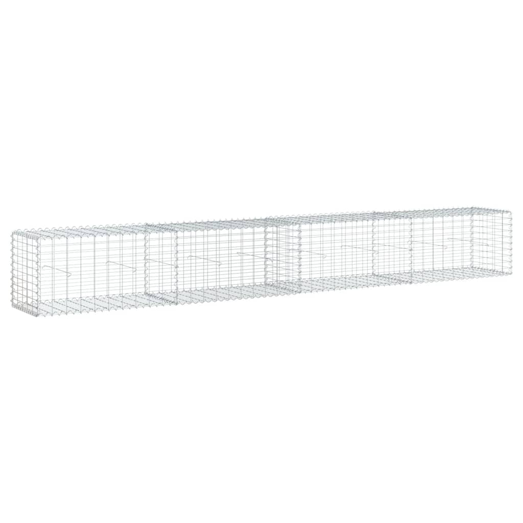 Gabionska košara s poklopcem 400x50x50 cm od pocinčanog željeza