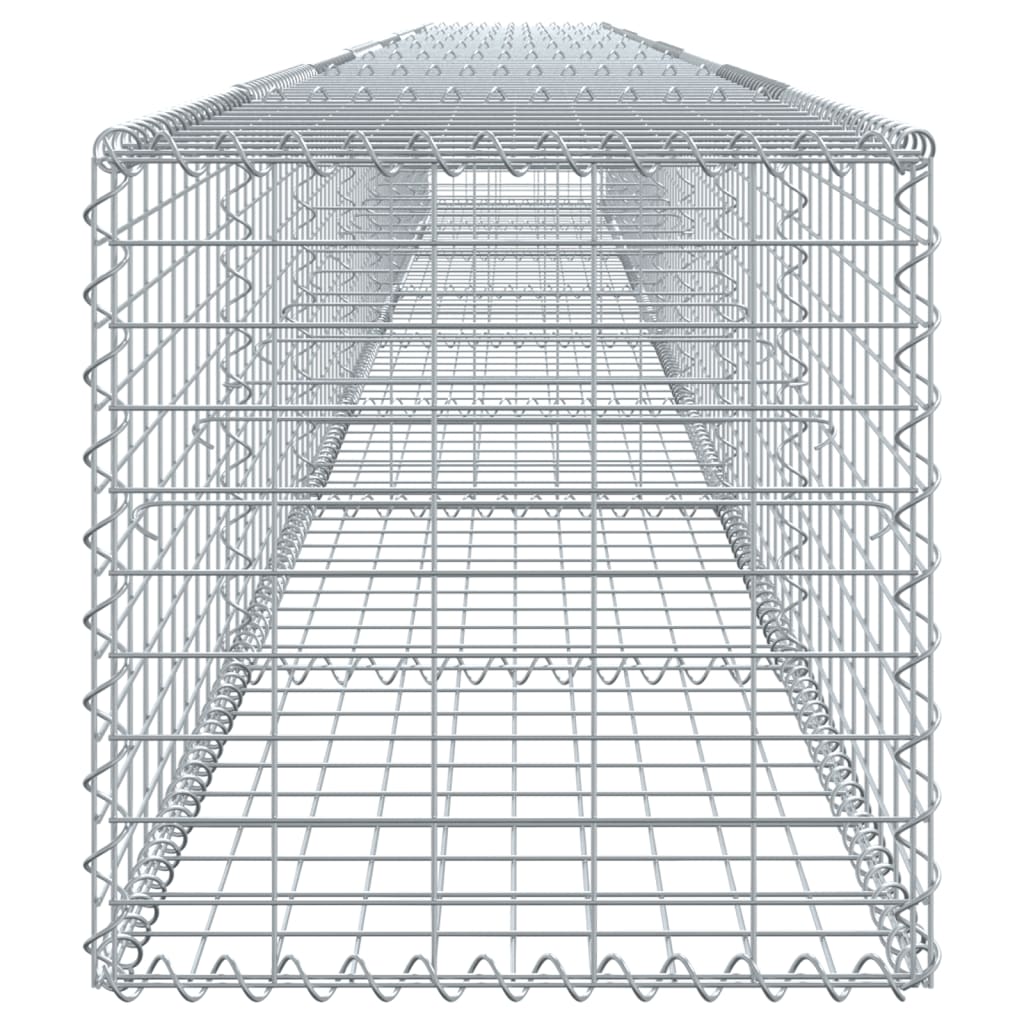Gabionska košara s poklopcem 800x50x50 cm pocinčano željezo