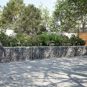Gabionska košara s poklopcem 800x50x50 cm pocinčano željezo