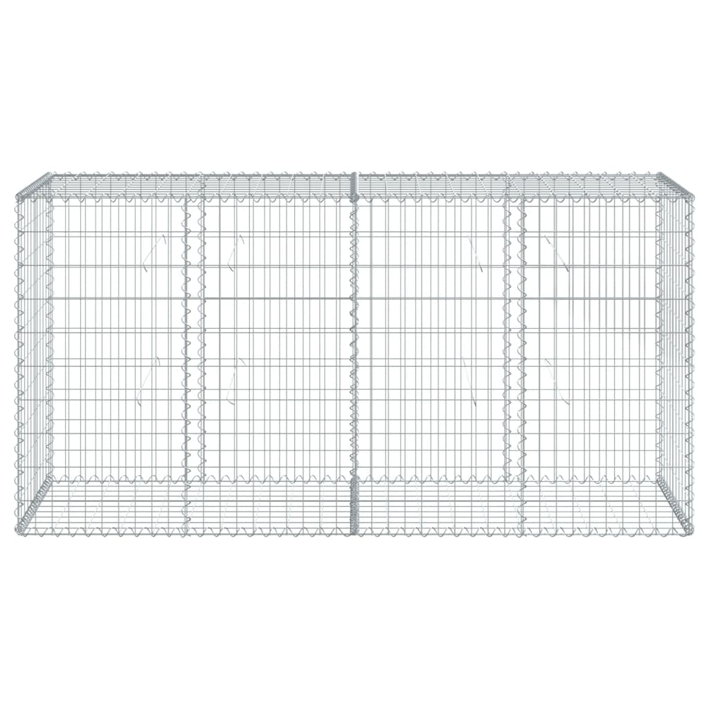 Gabionska košara s poklopcem 200x50x100 cm pocinčano željezo