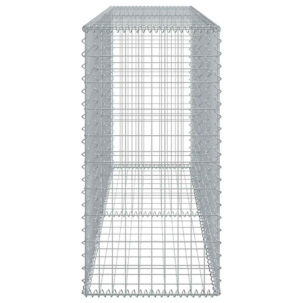 Gabionska košara s poklopcem 200x50x100 cm pocinčano željezo