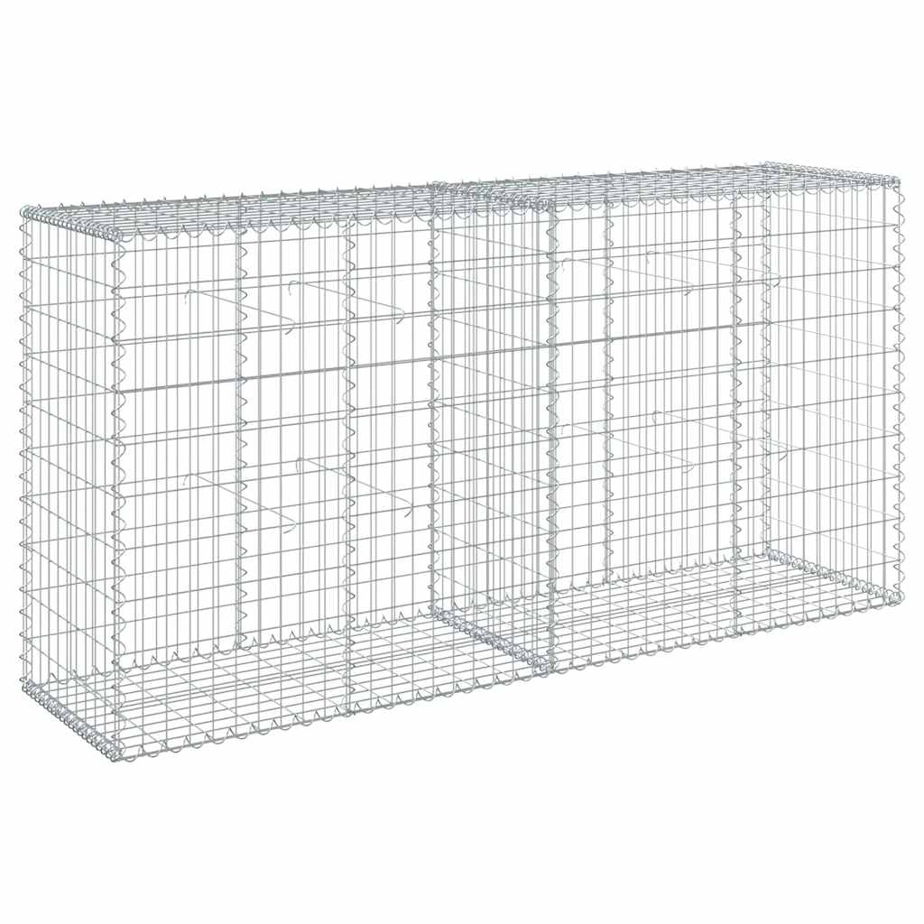 Gabionska košara s poklopcem 200x50x100 cm pocinčano željezo