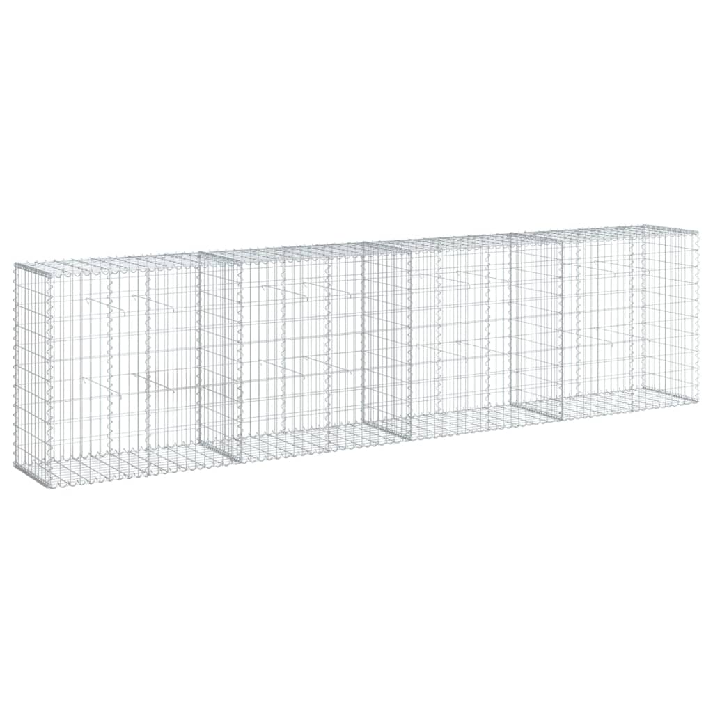 Gabionska košara s poklopcem 400x50x100 cm pocinčano željezo