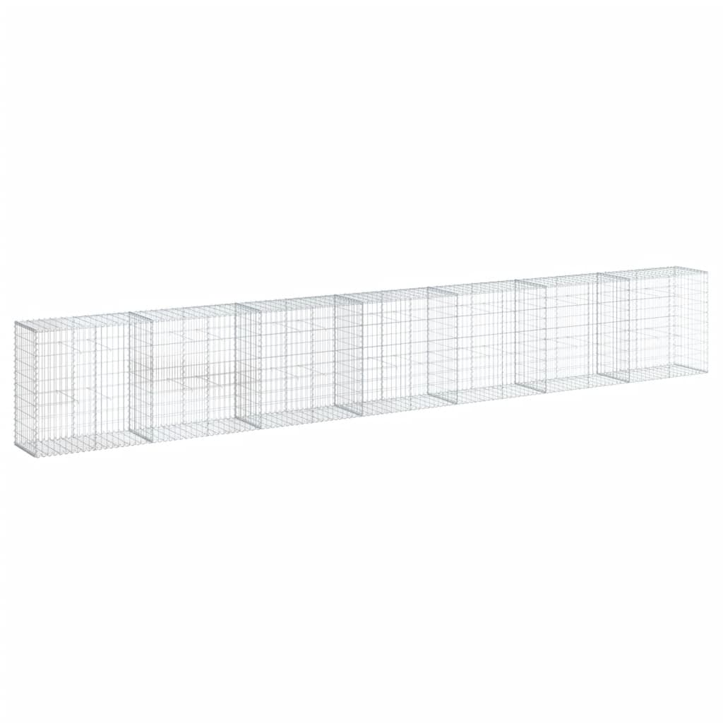 Gabionska košara s poklopcem 700x50x100 cm pocinčano željezo