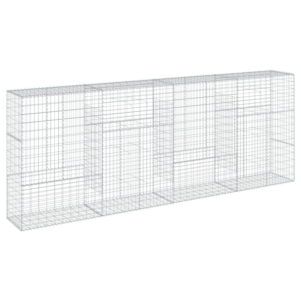 Gabionska košara s poklopcem 400x50x150 cm pocinčano željezo