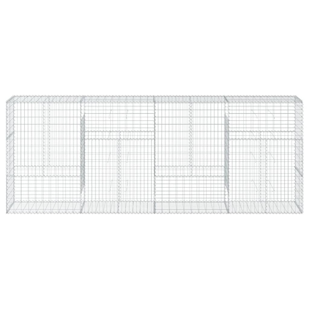 Gabionska košara s poklopcem 400x50x150 cm pocinčano željezo